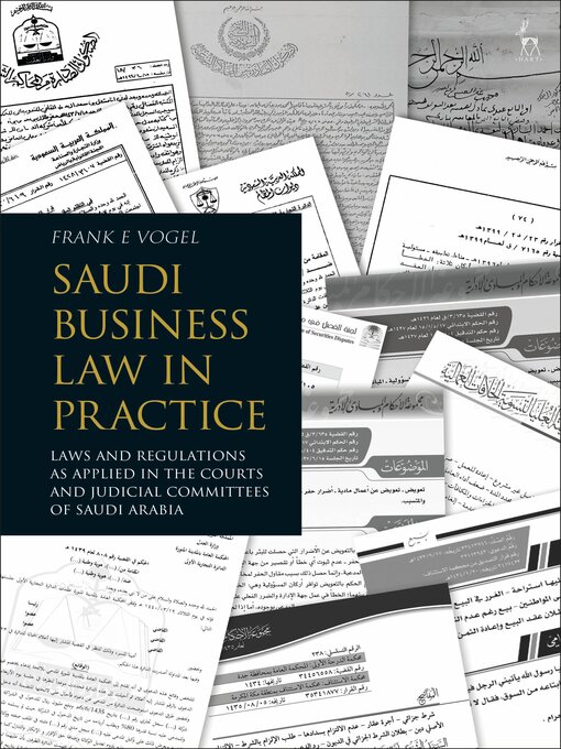 Title details for Saudi Business Law in Practice by Frank E Vogel - Available